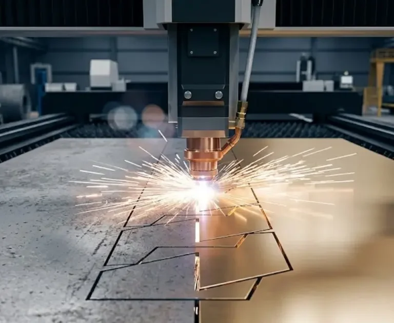 Yalova OSB Lazer Kesim Fabrikası - Siyah Sac ve DKP Levhaların ±0.1 mm Hassasiyetle Çapaksız Fiber Lazer Kesim Süreci ve Metalurjik Dokusu